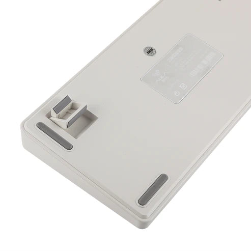 Teclado Mecânico Aula F75 Branco Azul Sem Fio Abnt2