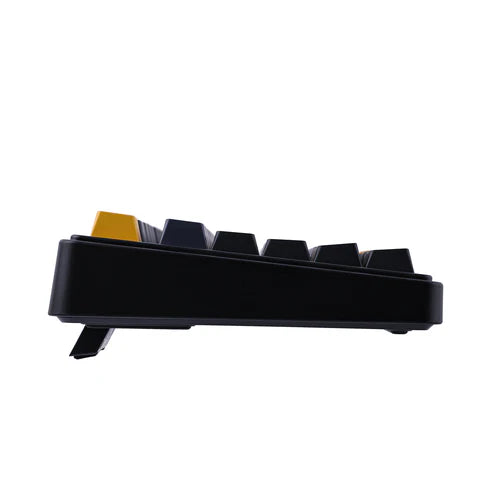 Teclado Mecânico Aula F75 Preto Laranja Sem Fio Inglês Us