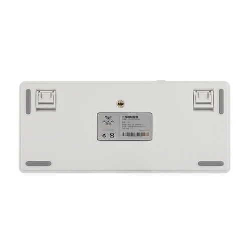 Teclado Mecânico Aula F75 Branco Azul Sem Fio Abnt2