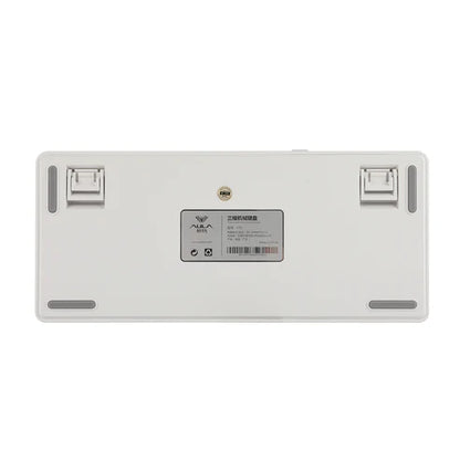 Teclado Mecânico Aula F75 Branco Azul Sem Fio Abnt2