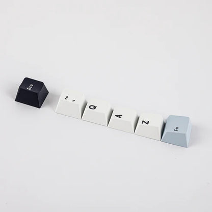 Teclado Mecânico Aula F75 Branco Azul Sem Fio Abnt2