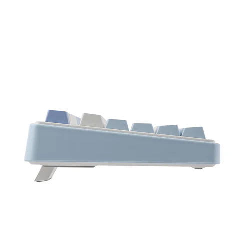 Teclado Mecânico Aula F75 Azul Claro Sem Fio Inglês Us