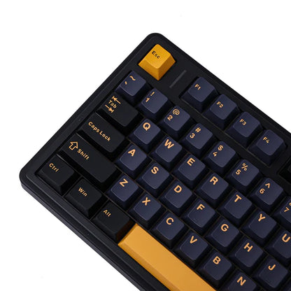 Teclado Mecânico Aula F75 Preto Laranja Sem Fio Abnt2