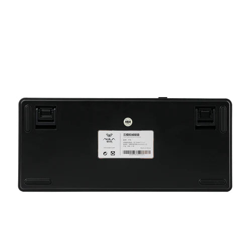 Teclado Mecânico Aula F75 Preto Laranja Sem Fio Abnt2