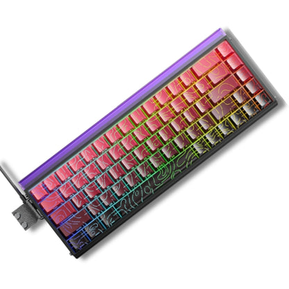 Teclado Magnético Aula Hero68 HE  8k 0.01mm Rapid Trigger Vermelho Listrado Inglês Us
