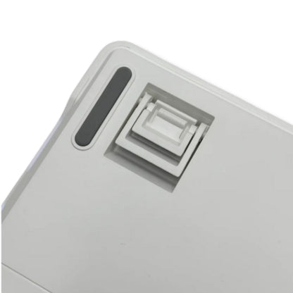 Teclado Mecânico Aula F87 Branco Laranja Sem Fio Inglês Us