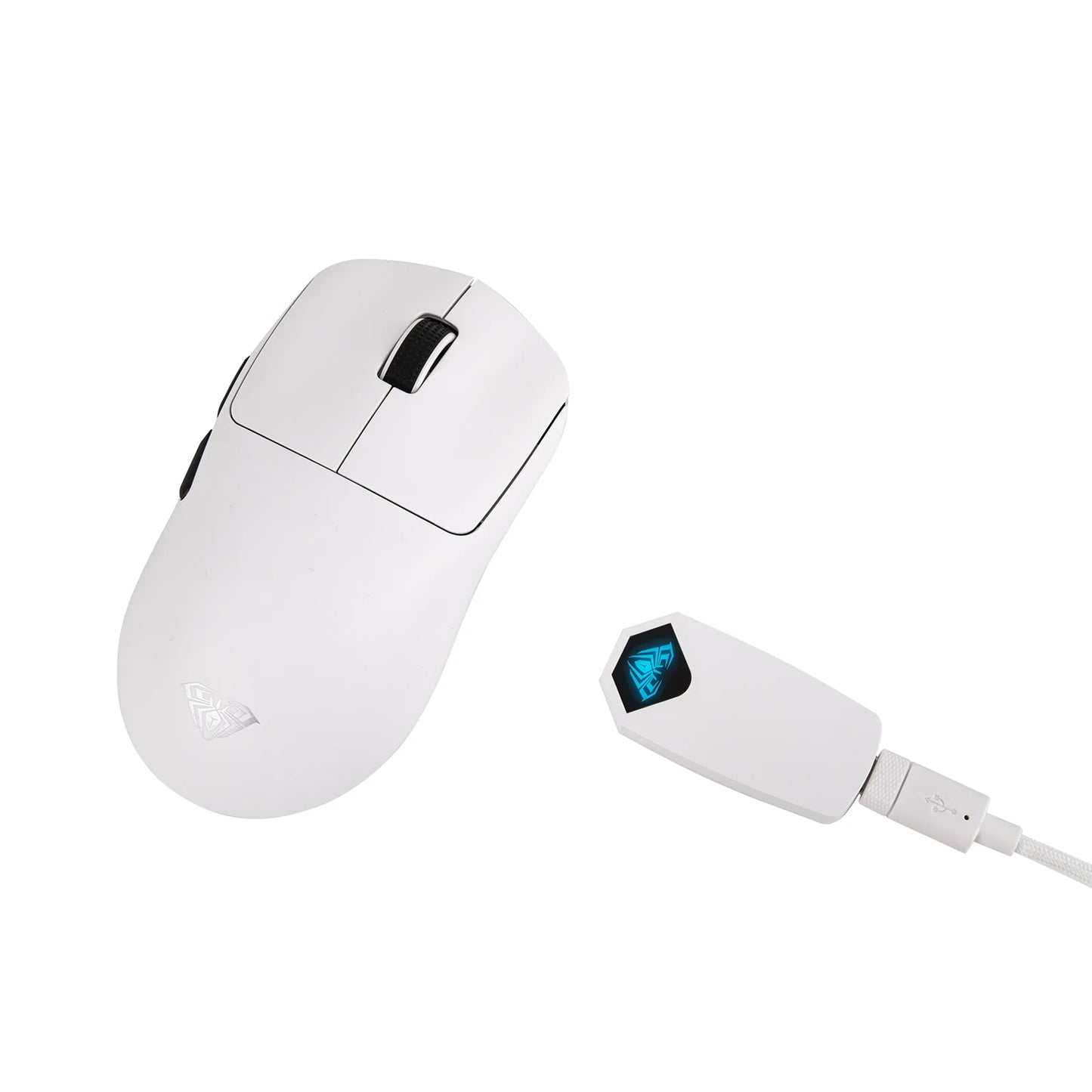Mouse Gamer Aula SC800 Sem Fio 8k Tri-mode 37g Branco