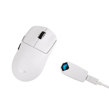 Mouse Gamer Aula SC800 Sem Fio 8k Tri-mode 37g Branco