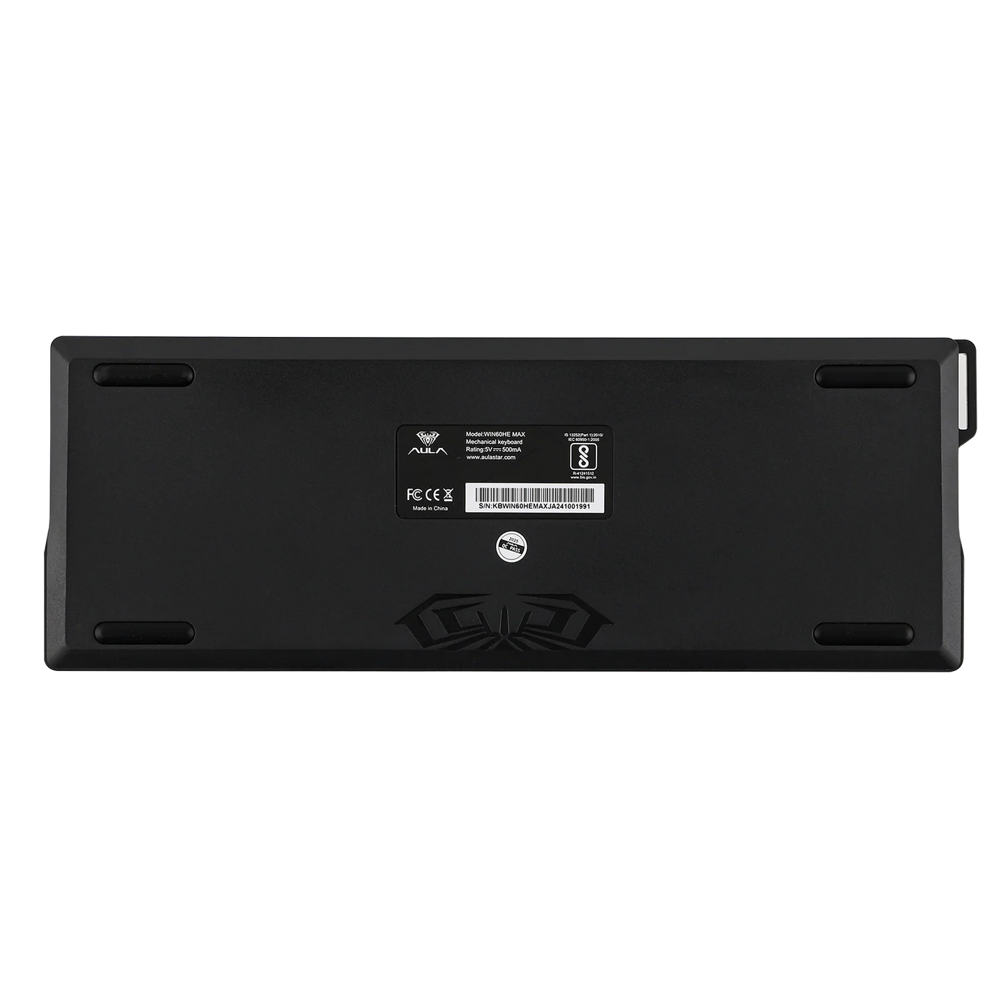 Teclado Magnético Aula Win60he Max Switch Wing Chun Magnetic Vermelho Inglês Us