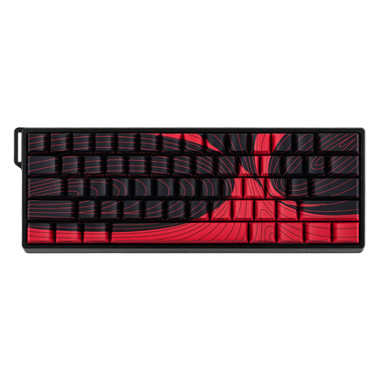 Teclado Magnético Aula Win60he Max Switch Wing Chun Magnetic Vermelho Inglês Us