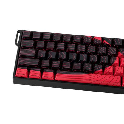 Teclado Magnético Aula Win60he Max Switch Wing Chun Magnetic Vermelho Inglês Us