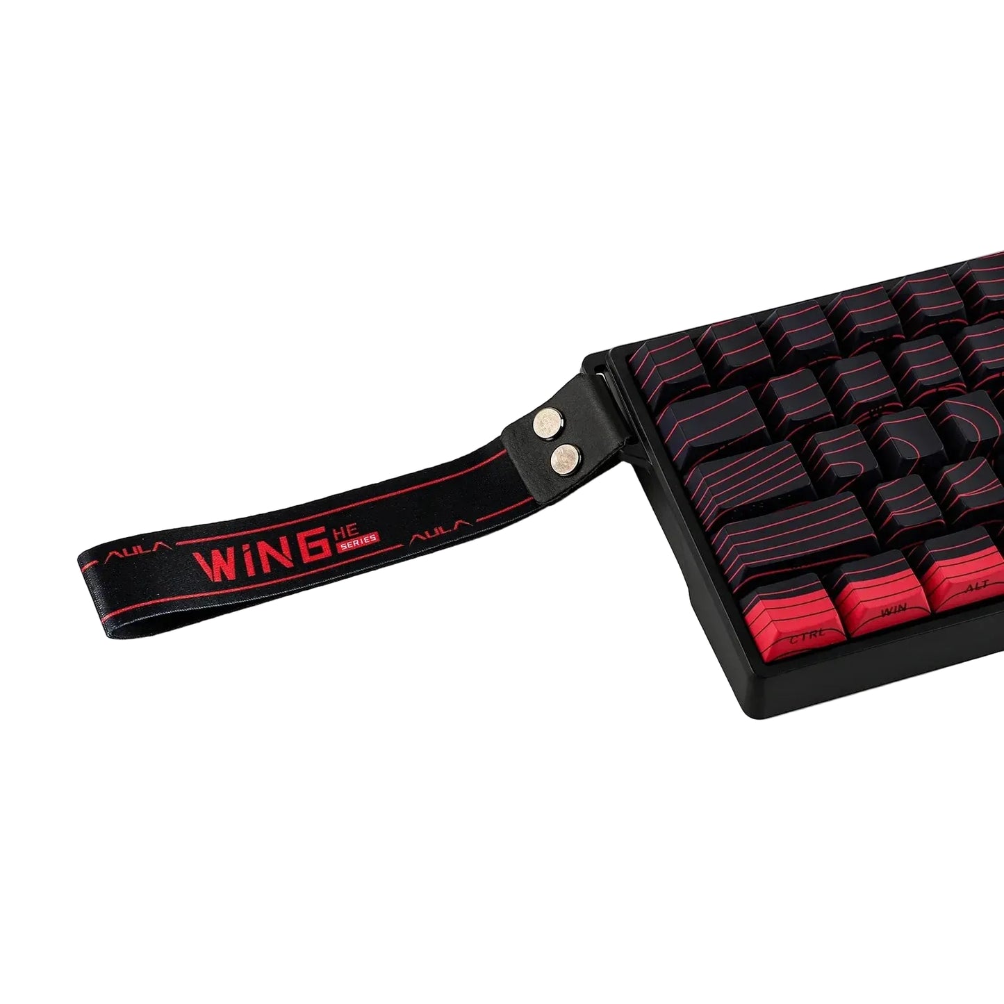 Teclado Magnético Aula Win60he Max Switch Wing Chun Magnetic Vermelho Inglês Us