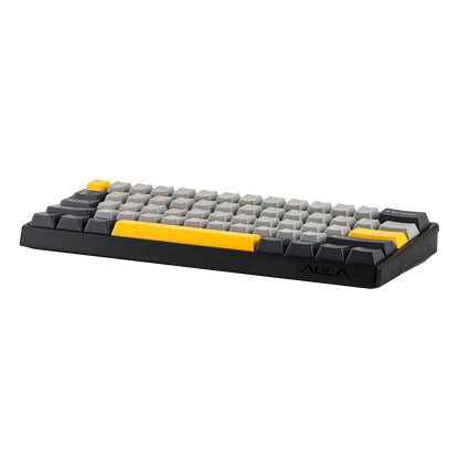 Teclado Magnético Aula Win60he Switch Wing Chun Magnetic Preto Amarelo Inglês Us