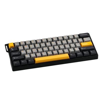 Teclado Magnético Aula Win60he Switch Wing Chun Magnetic Preto Amarelo Inglês Us
