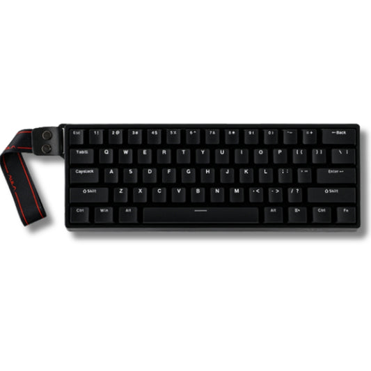 Teclado Magnético Aula Win60he Idioma Inglês Us Switch Gray Wood Magnetic Preto