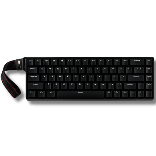Teclado Magnético Aula Win68 Hall Effect Switch Gray Wood Magnetic Preto Inglês Us