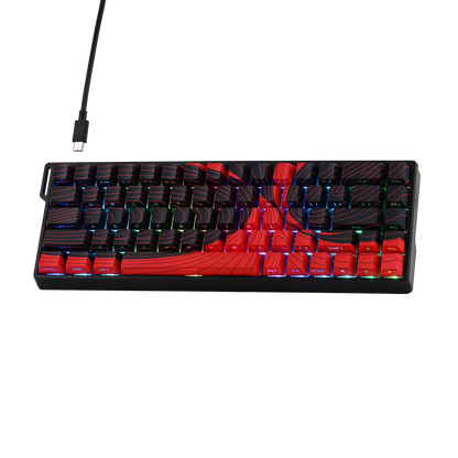 Teclado Magnético Aula Win68he Max Hall Effect Switch Wing Chun Magnetic Vermelho Inglês Us