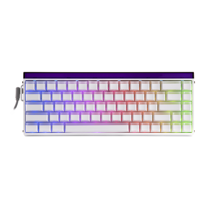 Teclado Magnético Aula Hero68 HE 8k 0.01mm Rapid Trigger Branco LightHouse Inglês Us
