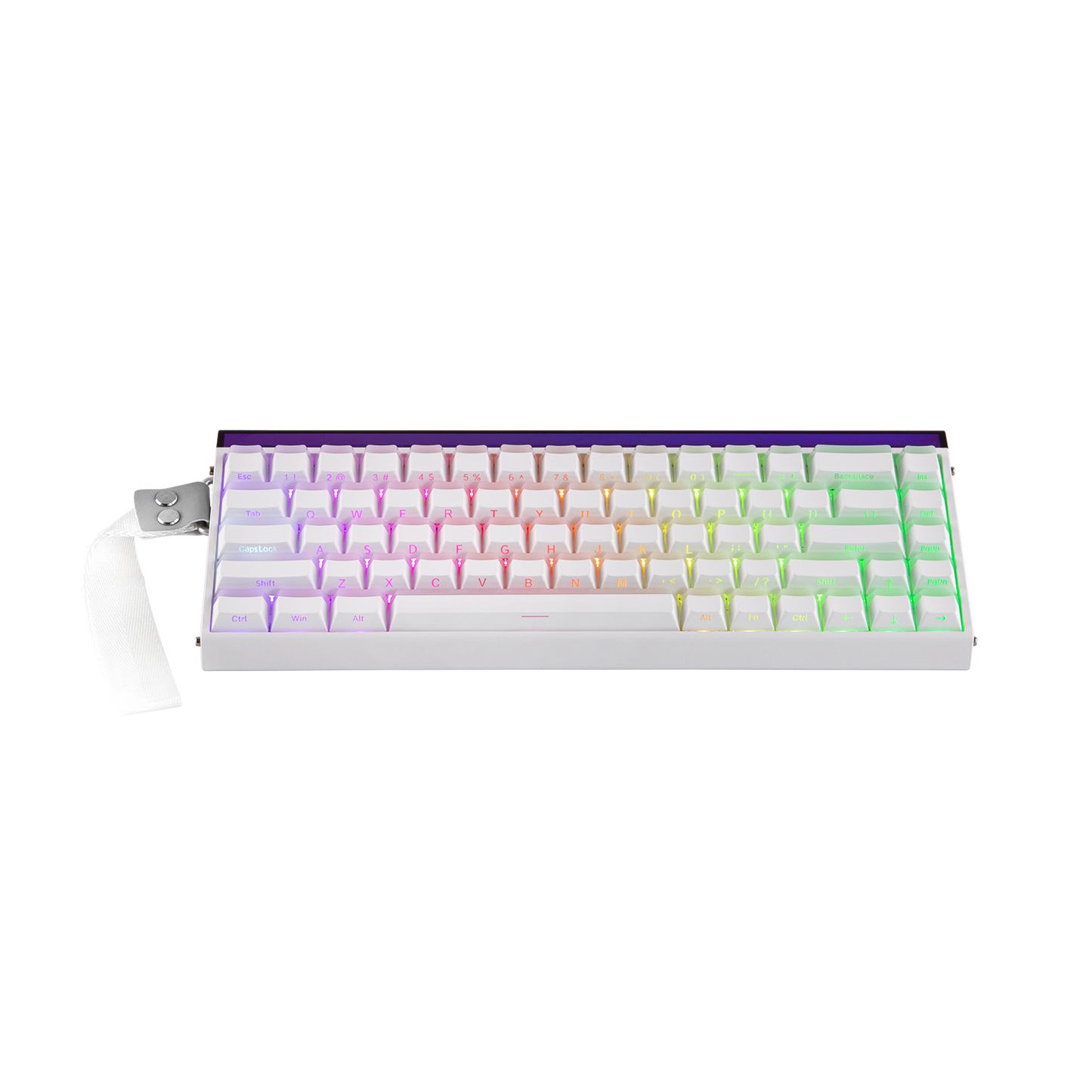 Teclado Magnético Aula Hero68 HE 8k 0.01mm Rapid Trigger Branco LightHouse Inglês Us