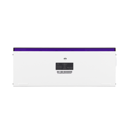 Teclado Magnético Aula Hero68 HE 8k 0.01mm Rapid Trigger Branco Listrado Inglês Us
