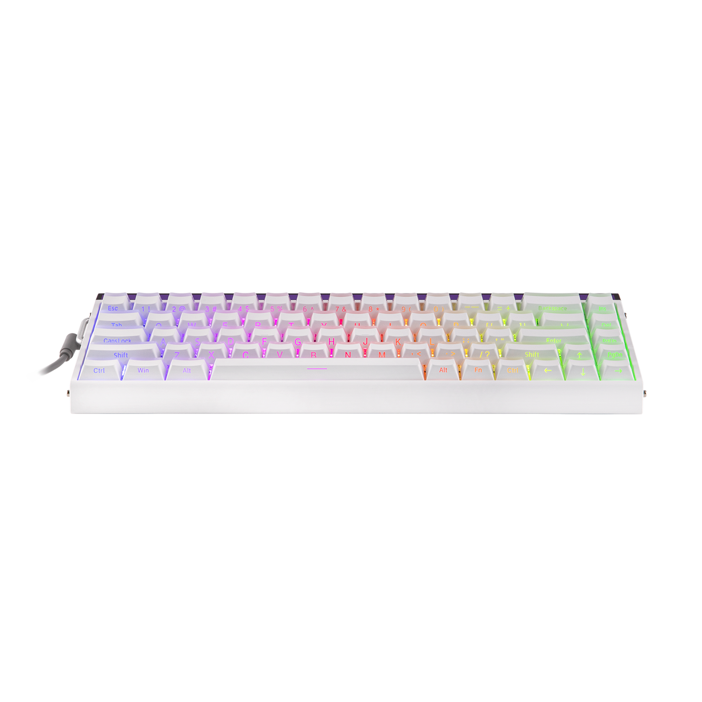 Teclado Magnético Aula Hero68 HE 8k 0.01mm Rapid Trigger Branco LightHouse Inglês Us