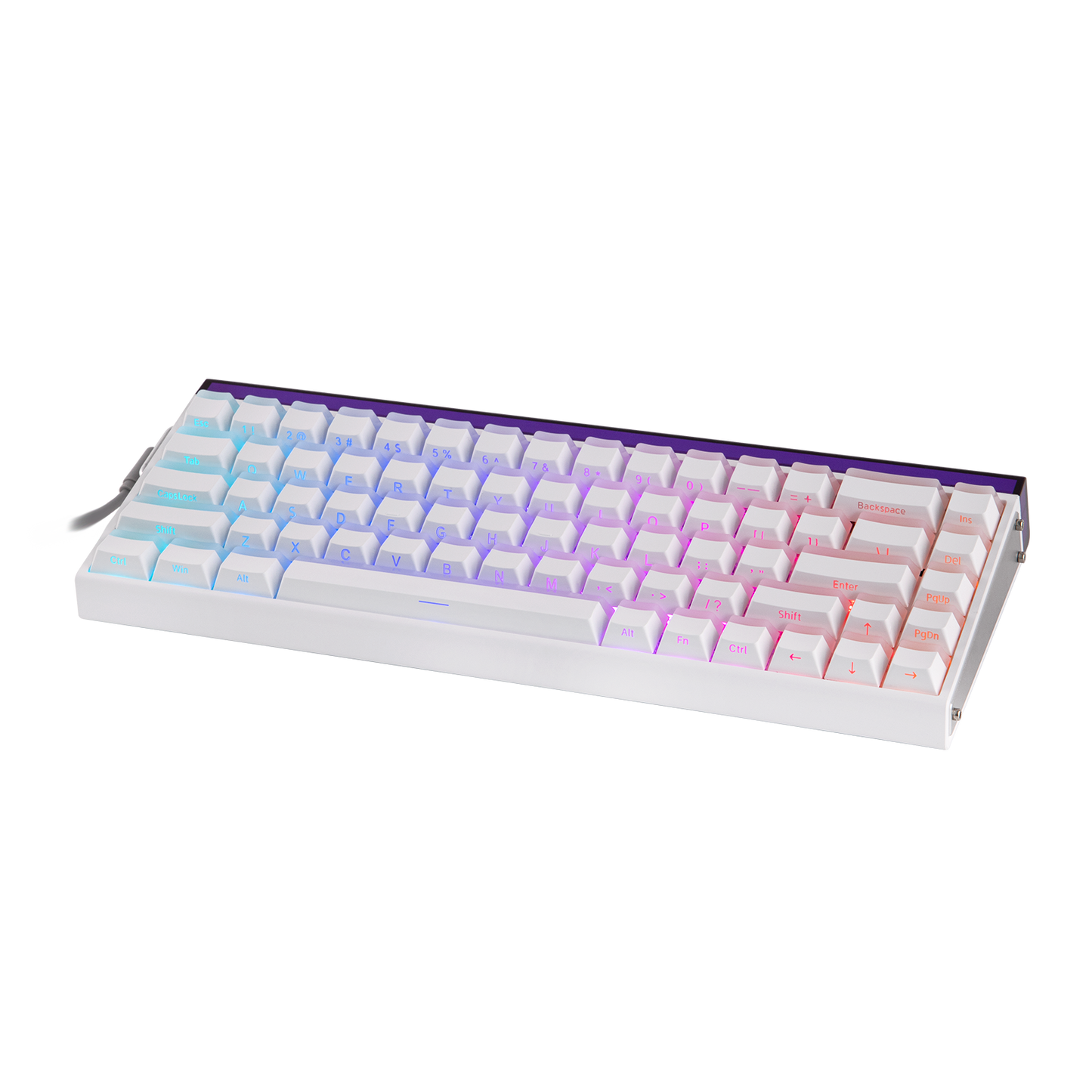 Teclado Magnético Aula Hero68 HE 8k 0.01mm Rapid Trigger Branco LightHouse Inglês Us