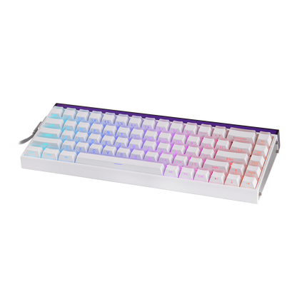 Teclado Magnético Aula Hero68 HE 8k 0.01mm Rapid Trigger Branco LightHouse Inglês Us