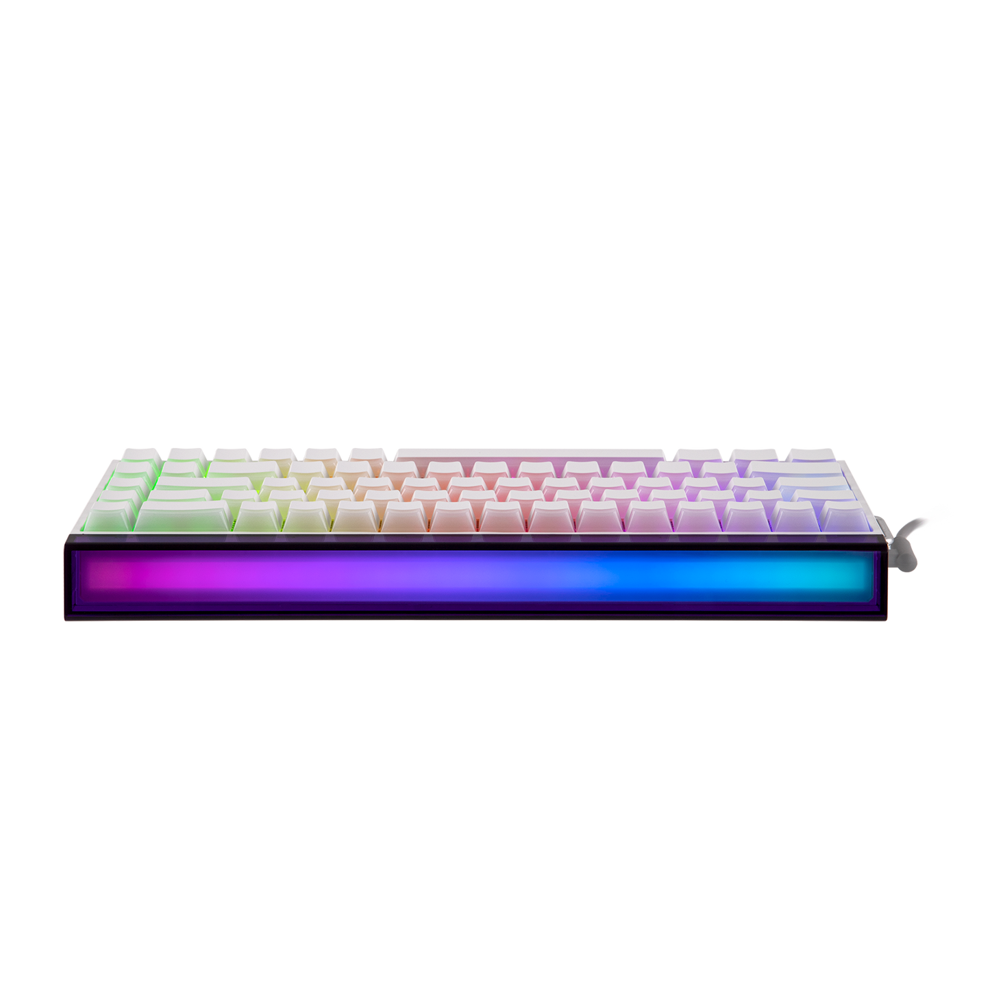 Teclado Magnético Aula Hero68 HE 8k 0.01mm Rapid Trigger Branco LightHouse Inglês Us