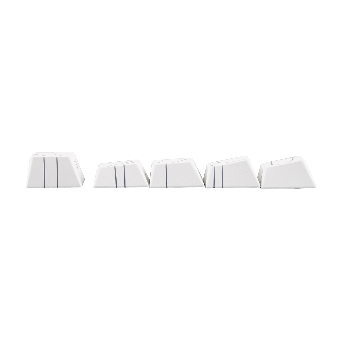 Teclado Magnético Aula Hero68 HE 8k 0.01mm Rapid Trigger Branco Listrado Inglês Us
