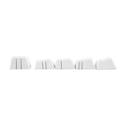 Teclado Magnético Aula Hero68 HE 8k 0.01mm Rapid Trigger Branco Listrado Inglês Us
