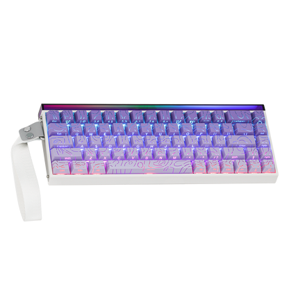 Teclado Magnético Aula Hero68 HE 8k 0.01mm Rapid Trigger Roxo Inglês Us