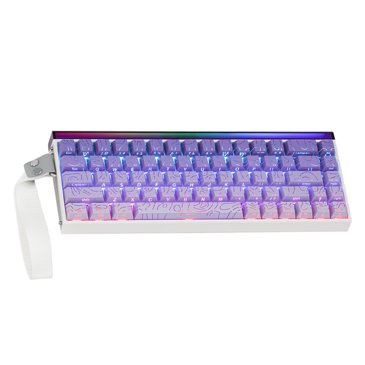 Teclado Magnético Aula Hero68 HE 8k 0.01mm Rapid Trigger Roxo Inglês Us