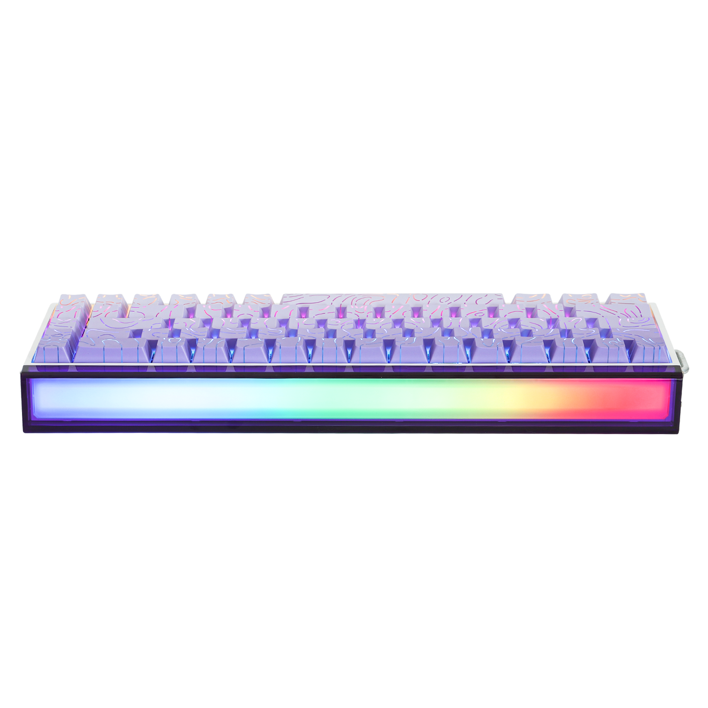 Teclado Magnético Aula Hero68 HE 8k 0.01mm Rapid Trigger Roxo Inglês Us