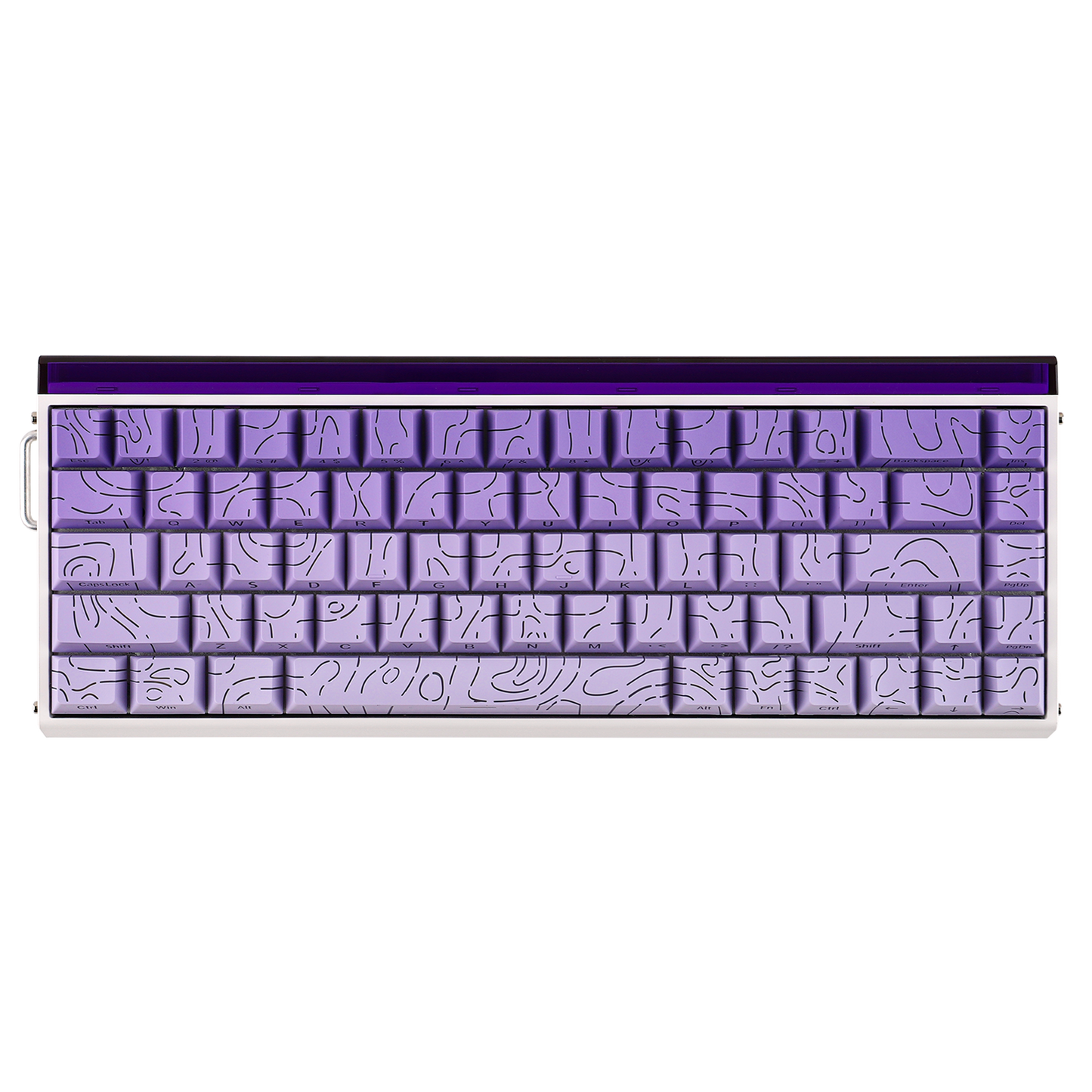 Teclado Magnético Aula Hero68 HE 8k 0.01mm Rapid Trigger Roxo Inglês Us