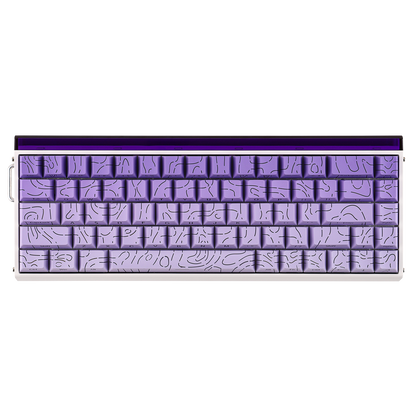 Teclado Magnético Aula Hero68 HE 8k 0.01mm Rapid Trigger Roxo Inglês Us