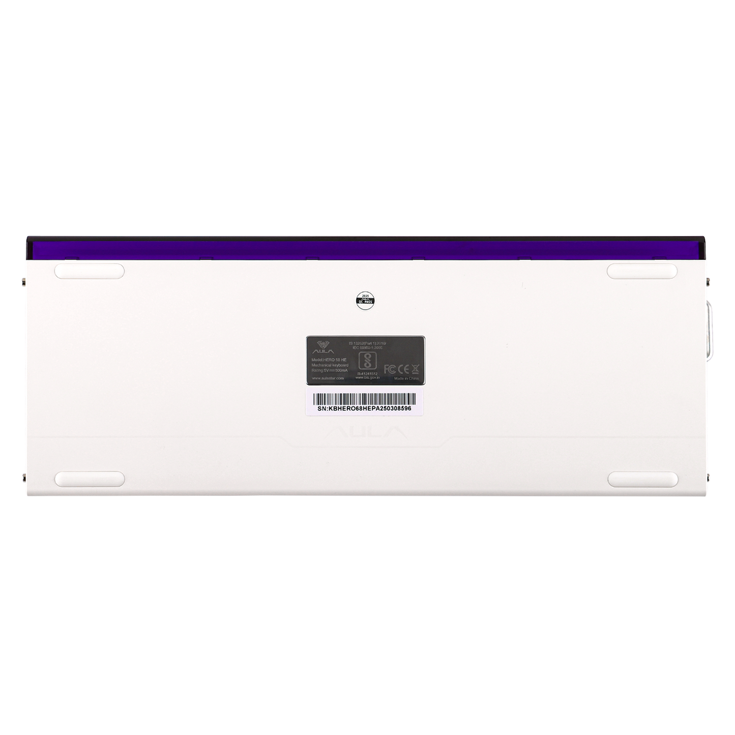 Teclado Magnético Aula Hero68 HE 8k 0.01mm Rapid Trigger Roxo Inglês Us