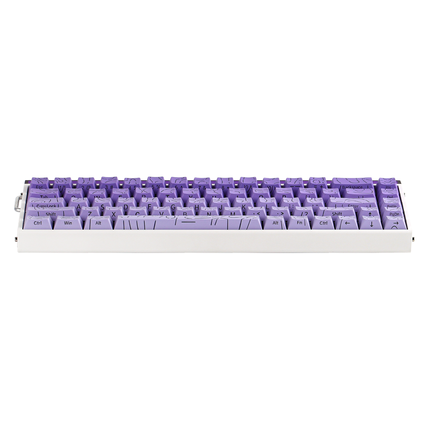 Teclado Magnético Aula Hero68 HE 8k 0.01mm Rapid Trigger Roxo Inglês Us