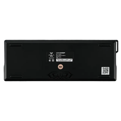 Teclado Magnético Aula Win60he Idioma Inglês Us Switch Gray Wood Magnetic Preto