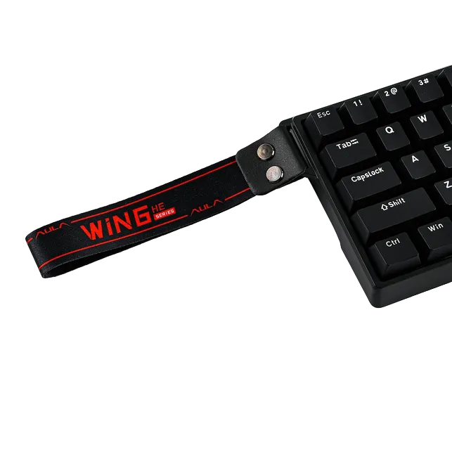 Teclado Magnético Aula Win60he Idioma Inglês Us Switch Gray Wood Magnetic Preto