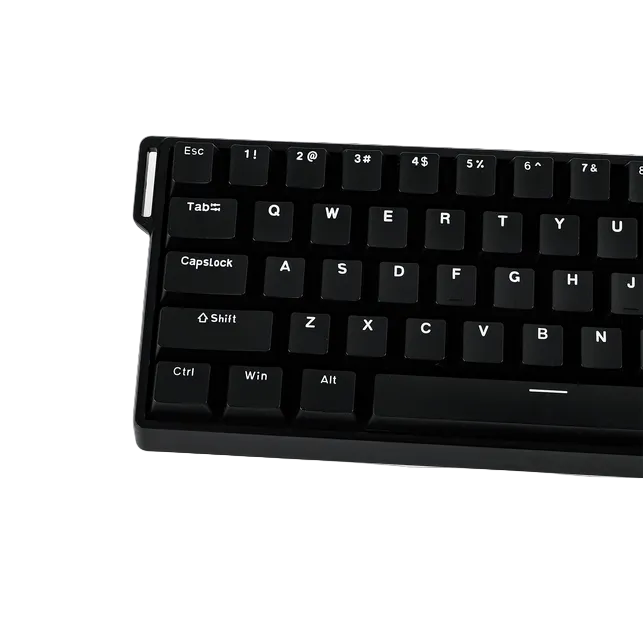 Teclado Magnético Aula Win60he Idioma Inglês Us Switch Gray Wood Magnetic Preto