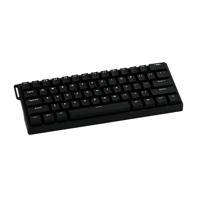 Teclado Magnético Aula Win60he Idioma Inglês Us Switch Gray Wood Magnetic Preto